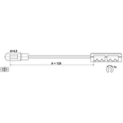 ATE Seilzug, Feststellbremse mit Zubehör für VAUXHALL OPEL 522410 90496487 24.3727-0754.2