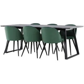 VCM ebuy24 Essgruppe, Essgruppe Malaga dunkel (MDF)