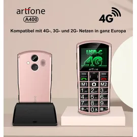 ARTFONE A400 Seniorenhandy Roségold
