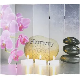 MCW Foto-Paravent, Oriental Schwarz, Gold,