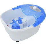 Syntrox Germany Fußsprudelbad Fussmassage Massagegerät FSB-450W Bubble mit Pediküre-Aufsätzen, Infrarotlicht und Wasserheizung