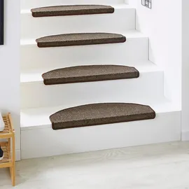 Andiamo »Casablanca, Made in Netherlands« halbrund 6,5 mm Höhe Uni Farben, selbstklebend, strapazierfähig, 15 Stück in einem Set