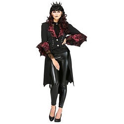 Mantel "Vampirin" für Damen, schwarz/rot