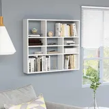 vidaXL Wandregal 90 x 16 x 78 cm Weiß