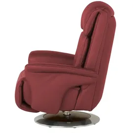 HIMOLLA Sessel 7418 Leder 81 x 111 x 95 cm Rot elektrisch