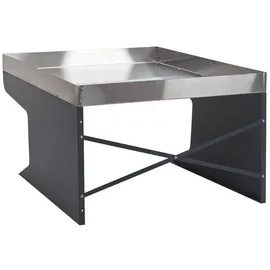 Proregal Mährobotergarage XL mit Pflanzkasten 47x70x100 cm Metall Edelstahl