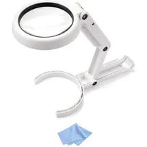 VELAMP 8 LED Hand- oder Tischleuchte mit Linse 5X / 11X