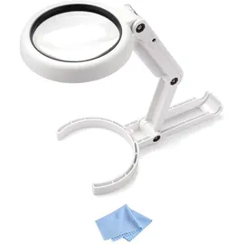 VELAMP 8 LED Hand- oder Tischleuchte mit Linse 5X / 11X