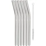 WMF Baric Trinkhalme aus Glas, 22 cm, 6 Stück