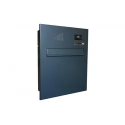 Kamera Durchwurfbriefkasten in RAL 9005 mit Systemzentrale - A-04