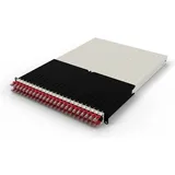 PATCHBOX patchbox.one Kabeleinzugssystem - Cat. 6a, U/UTP, PoE++, Kabel rot