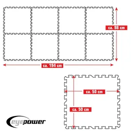 Eyepower Poolunterlage blau 1,9 m2