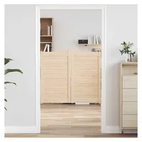 VidaXL Schwingtüren Lamellen-Design 2-Paar 90x100 cm Massivholz Kiefer -
