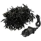 ECD Germany LED Büschel Lichterkette 4m 576 LEDs Warmweiß Strombetrieb, IP44 Innen/Außen, Weihnachtsbeleuchtung Weihnachtsbaum Cluster