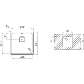 PYRAMIS LUME (40x40) 1B Unterbau