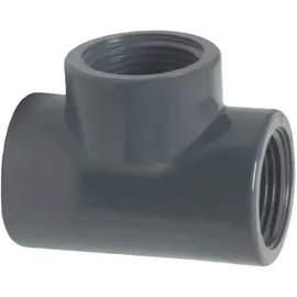 PROFEC - T-Stück Pvc-u Allseitig Innengewinde 1 Zoll, 10 bar"