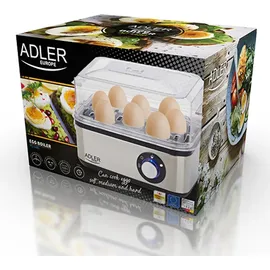 Adler AD 4486 8 Eier + Messbecher Schwarz