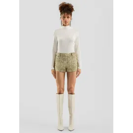 QS glitzernde Pailettenshorts gold 44