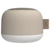 KREAFUNK Alight, Bluetooth Lautsprecher mit Licht, Ivory Sand