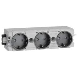 Tehalit Steckdose 3-fach gs GS3000 gsw