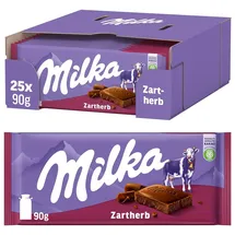 MILKA Zartherb Schokolade 25 Packungen 90 g