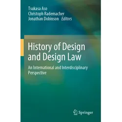 History Of Design And Design Law  Kartoniert (TB)