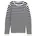 Strickpullover Dunkelblau Weiß M