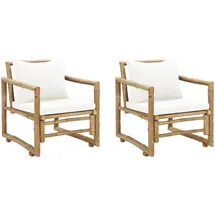 vidaXL Gartenstuhl 57 x 68,5 x 47 cm braun 2 St.