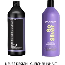 Matrix Total Results Color Obsessed So Silver Conditioner Conditioner für platinblondes und graues Haar 1000 ml