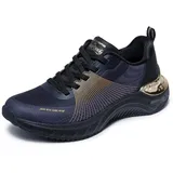 SKECHERS Snoop Ace Cyber Walker Damen-Sneaker, Schwarz, Größe 39