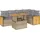 vidaXL Garten-Lounge-Set 6-tlg. beige