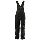 Fortis Kids Latzhose 24, schw./limegreen,Gr122-128