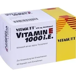 VITAGUTT Vitamin E 1000 Weichkapseln 60 St