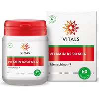 Vitals - Vitamin K2, 90mcg, 60 Kapseln. In der Überlegenen Form von Menachinon-7 (MK-7). 100% Vegan. Sehr Hohe Stabilität