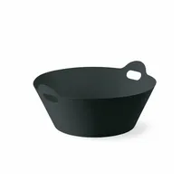 Authentics Aufbewahrungskorb, Kübel 2Hands, Schwarz, schwarz