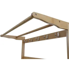 Mendler Schuhbank 170 x 70 x 31 cm braun / braun