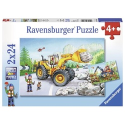 Puzzle Ravensburger Bagger und Waldtraktor 2 X 24 Teile