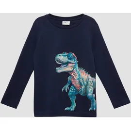 s.Oliver Longsleeve mit Fotoprint und 3D-Effekt - blau - 92/98