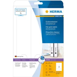 HERMA Special - Papier - matt - permanent selbstklebend - beschichtet - weiß - 6