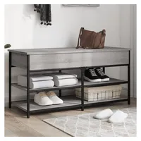 VidaXL Schuhbank Grau Sonoma 100x42,5x50 cm Holzwerkstoff