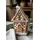 Chic Antique Noël Lebkuchenhaus mit LED 13 x 10 x 21 cm braun