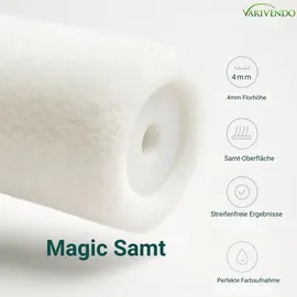varivendo Magic Samt Ersatzwalzen 10 cm