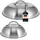 bremermann Grillhaube Ø 22,5 + 32 cm Edelstahl silber