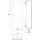 EMCO Asis Module Pure Schrankmodul 73 x 25 cm Alpin-Weiss Glas/MDF