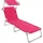 Tectake Chloé Sonnenliege 190 x 68 x 65 cm Pink