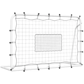 vidaXL Fußballtor Weiß/Schwarz 93735
