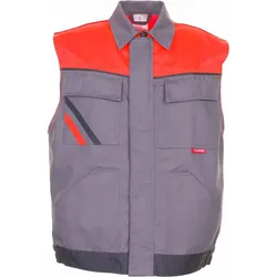 Arbeitsweste "VISLINE" - 3XL - zink/orange/schiefer