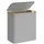 Songmics Wäschekorb Kunststoff/Metall grau 150 L 60x70,5x38,5 cm mit Deckel/3 Fächern