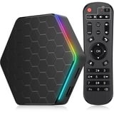 IDEALROYAL Android 12.0 TV Box, Android Box mit 4GB RAM 32GB ROM Allwinner H618 Quad-Core 64-Bit-ARM Corter-A53-CPU 6K Auflösung 2.4GHz/ 5GHz WiFi6 10/100M LAN Enternet Bluetooth 5.0