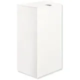 Hewi System 900 Papierabfallbehälter 900.05.00460DX Edelstahl pulverbeschichtet weiß tiefmatt, 60 l, mit Deckel